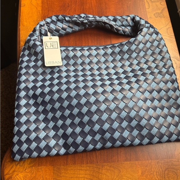 Urban Expressions Denim Blue Woven Bag DENIM MULTILEAH - Picture 4 of 6
